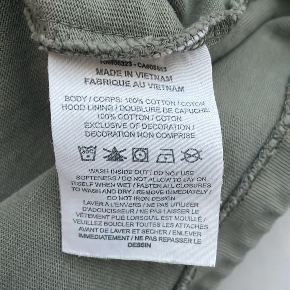 Nike Sportswear Heritage Essentials Hoodie Pullover Green *No hood drawstring* - Picture 7 of 7